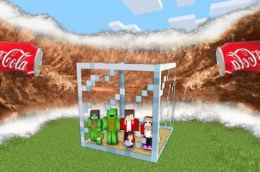 コカ・コーラ津波から家族を本気で守ろうとした結果！？【まいくら・マインクラフト】