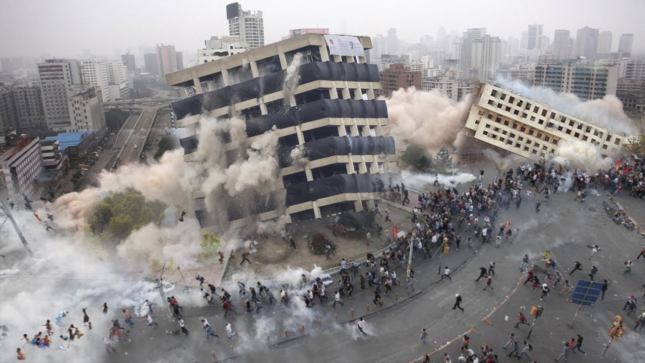 Now Bangkok, Thailand is destroyed in 2 minutes! M7.7 earthquake destroys many buildings Now Bangkok, Thailand is destroyed in 2 minutes! M7.7 earthquake destroys many buildings