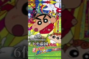個人的に好きなクレヨンしんちゃんの映画ランキング　#クレヨンしんちゃん#バズれ