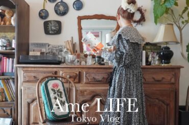 vlog｜これからの話と春のお出かけ🦢🌸｜編み物とお散歩で気分転換｜バッグを編む日常｜Easy Crochet