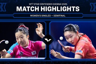 Shin Yubin vs Miwa Harimoto | Match Highlights | #WTTChennai 2025