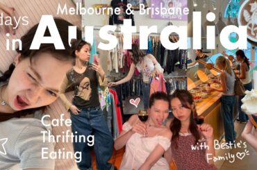AUSTRALIA VLOG🇦🇺 親友家族の旅行に参加✈️古着&カフェ巡り| 爆笑あり涙あり愛ありの7日間✨
