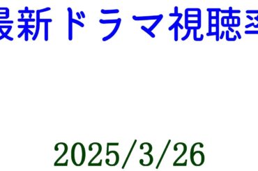 おむすび サッカー！視聴率速報☆2025年3月26日付