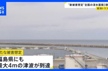 南海トラフ巨大地震　被害想定13年ぶりに見直し　全国の浸水面積3割増　死者29.8万人　新たに福島にも津波到達｜TBS NEWS DIG