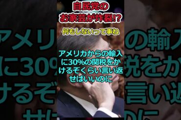 アメリカが日本に25％の関税!?→自民党は遺憾の意を示すだけの情けない対応 #shorts #自民党 #アメリカ #関税 #交渉 #トランプ #石破茂 #twitter #news #sns