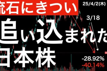 【流石にきつい】追い込まれた日本株！