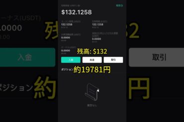 借金（100U）で暗号通貨を取引し、毎日更新。破産した場合は更新停止