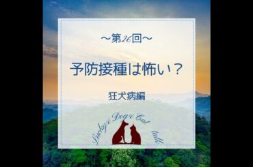 【第26回】予防接種は怖い？〜狂犬病編〜