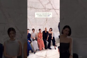 mikah at COS Spring Summer 2025 show in Athens Greece 🇬🇷 #mikahashizume #mikah #cos