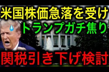 【衝撃】トランプ「関税引き下げも検討」株価暴落でいきなり弱気に！頼むから早くディールさせてくれ！【JAPAN 凄い日本と世界のニュース】
