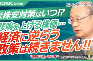 【日経平均が悲鳴を上げた…経済に逆らう政策は続かない!?│平野憲一氏】トランプ相互関税で各国株価下落／イーロン・マスク氏ギブアップか／米国株・半導体株指数も急落…押し目買いは／海外投資家日本株売り越し