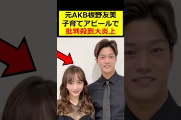 元AKB板野、子育て動画で大炎上