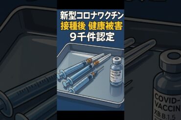 「新型コロナワクチン」接種後健康被害9千件認定 #shorts