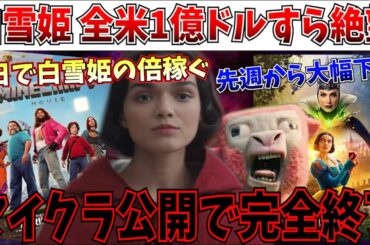 【完全終了】マイクラが3日で白雪姫の倍稼ぐ…白雪姫さんマイクラ公開で完全にトドメをさされてしまう…【白雪姫/マーベルズ/ディズニー/レイチェルゼグラー】