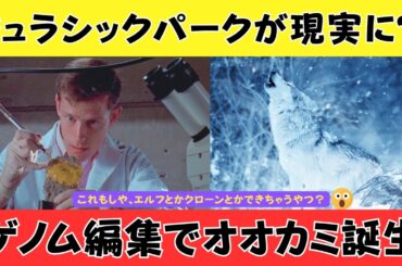 【ダイアウルフ】ゲノム編集で遺伝子操作･･･絶滅した動物が復活するなんてジュラシックパークみたい【ネットの反応】