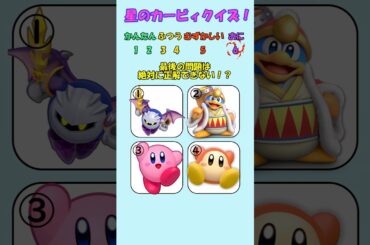 【カービィクイズ】最後の問題は絶対に正解できない！？#カービィ #クイズ #暇つぶし