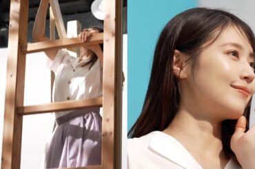 有村架純、大きなはしごを笑顔で上りきる！！