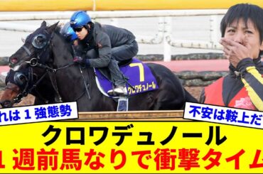 【皐月賞】クロワデュノールさん、ボロクソ言われた2週前から見事1週前追い切りで一変ムード【競馬反応集】