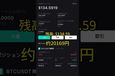 借金（100U）で暗号通貨を取引し、毎日更新。破産した場合は更新停止