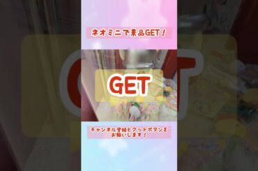 ネオミニで景品GET！＃クレーンゲーム