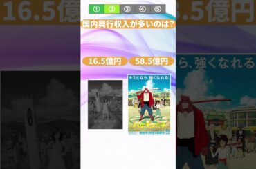 【2択クイズ】何問正解したかコメントしてね！！【国内興行収入】
