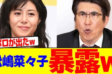 松嶋菜々子暴露wwwww【2chまとめ】【2chスレ】【5chスレ】