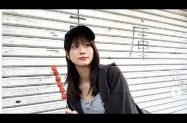 生見愛瑠、ショーパンコーデで“絶対領域”あらわ「もぐもぐめるすきぃー」「キュンキュンします