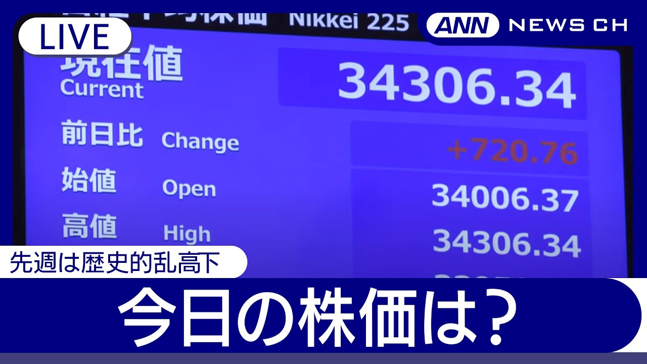 【東証ライブ・午後】週明けの値動きはどうなる?日経平均株価リアルタイム速報 “トランプ関税”影響は【LIVE】チャットで語ろう!(2025年4月14日) ANN/テレ朝 【東証ライブ・午後】週明けの値動きはどうなる?日経平均株価リアルタイム速報 "トランプ関税"影響は【LIVE】チャットで語ろう!(2025年4月14日) ANN/テレ朝