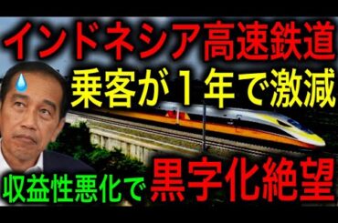 【衝撃】インドネシア高速鉄道の現在が悲惨すぎる！乗客が激減で値引きするも収益性が悪化し黒字化が絶望的に！【JAPAN 凄い日本と世界のニュース】