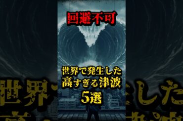 世界で発生した高すぎる津波5選、回避不可 #都市伝説 #怖い話 #津波 #南海トラフ