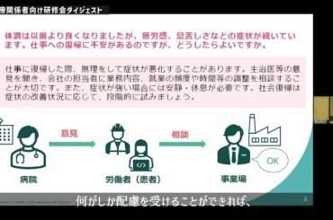 令和6年度新型コロナウイルス感染症後遺症研修ダイジェスト版