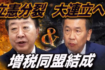消費税で立憲分裂へ!? 野田×枝野“増税同盟”から始まる政界大再編の行方