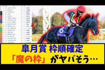 【競馬】「皐月賞 枠順確定 魔の枠がヤバそう…」に対する反応【反応集】