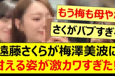 遠藤さくらが梅澤美波に甘える姿が激カワすぎた!!【乃木坂46・金川紗耶・乃木坂配信中・乃木坂工事中】