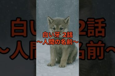 白い牙2話 〜人間の名前〜 #shorts #dog