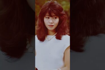 [4K]写真の夏目雅子がくるくる回る　クッキーフェイス  昭和アイドルレコード盤 #昭和女優 #かわいい