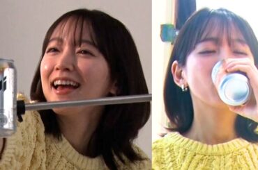 吉岡里帆、とびきりの笑顔でビールを差し出す姿にスタッフ悶絶「めちゃくちゃ可愛い！！」