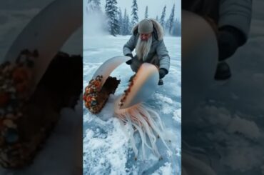 Fisherman Rescues Giant Jellyfish from Barnacle Trap#jellyfish #arcticwildlife #funny #barnacle