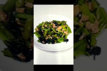 シンプルな小松菜と卵の炒め物 #簡単レシピ #小松菜奈 #小松菜と卵