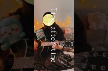 #劇場版コナン迷宮の十字路 の #主題歌 をうたいました#Timeaftertime （Time after time ～花舞う街で～)/ #倉木麻衣 さま#弾き語り  #ssw  #ちいかわ