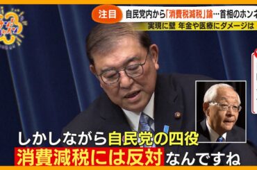【実現する？】自民党内からも ｢消費税減税｣ 論…石破首相のホンネとは？ ジャーナリスト/元議員らが徹底解説【サン！シャインニュース】