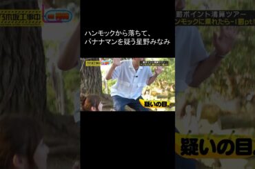 乃木坂 ハンモックから落ちる星野みなみ