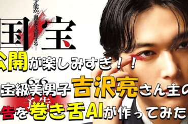 【映画：国宝】国宝級美男子の歌舞伎映画を巻き舌で予告してしまう🎤🎬ご覧いただけたら嬉しいです🙇#国宝#映画国宝#吉沢亮#横浜流星#歌舞伎#黒川想矢#映画予告#アテレコ