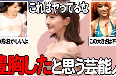 【ガルちゃん芸能】急に大きくなりすぎだよ…豊胸したと思う芸能人まとめてみた！