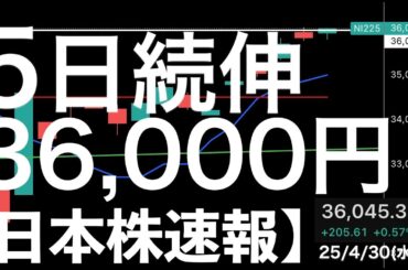 【日本株速報】25/4/30