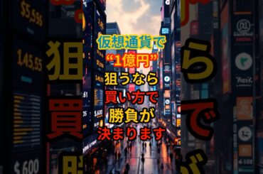 仮想通貨で“1億円”狙うなら──買い方で勝負が決まります。 #投資 #相場見通し #crypto #bitcoin #web3 #お金 #仮想通貨 #btc#XRP #ビジネス
