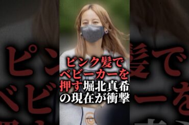 ピンク髪でベビーカーを押す堀北真希の現在が衝撃　#shorts #結婚 #子供