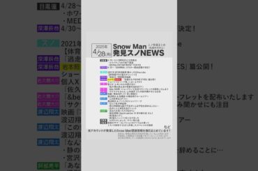 ✨4/28(月)発見スノNEWS✨