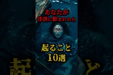 あなたが津波に飲まれたら起こること10選 #津波 #都市伝説 #南海トラフ #東日本大震災 #地震