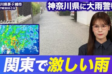 【大雨情報】関東で激しい雨に 神奈川県に大雨・洪水警報